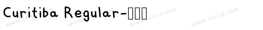 Curitiba Regular字体转换 Curitiba Regular字体转换